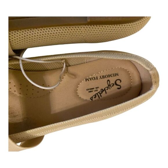 Seychelles Women's Mary Jane Flats Size 8 Beige Memory Foam Casual - Picture 3 of 5